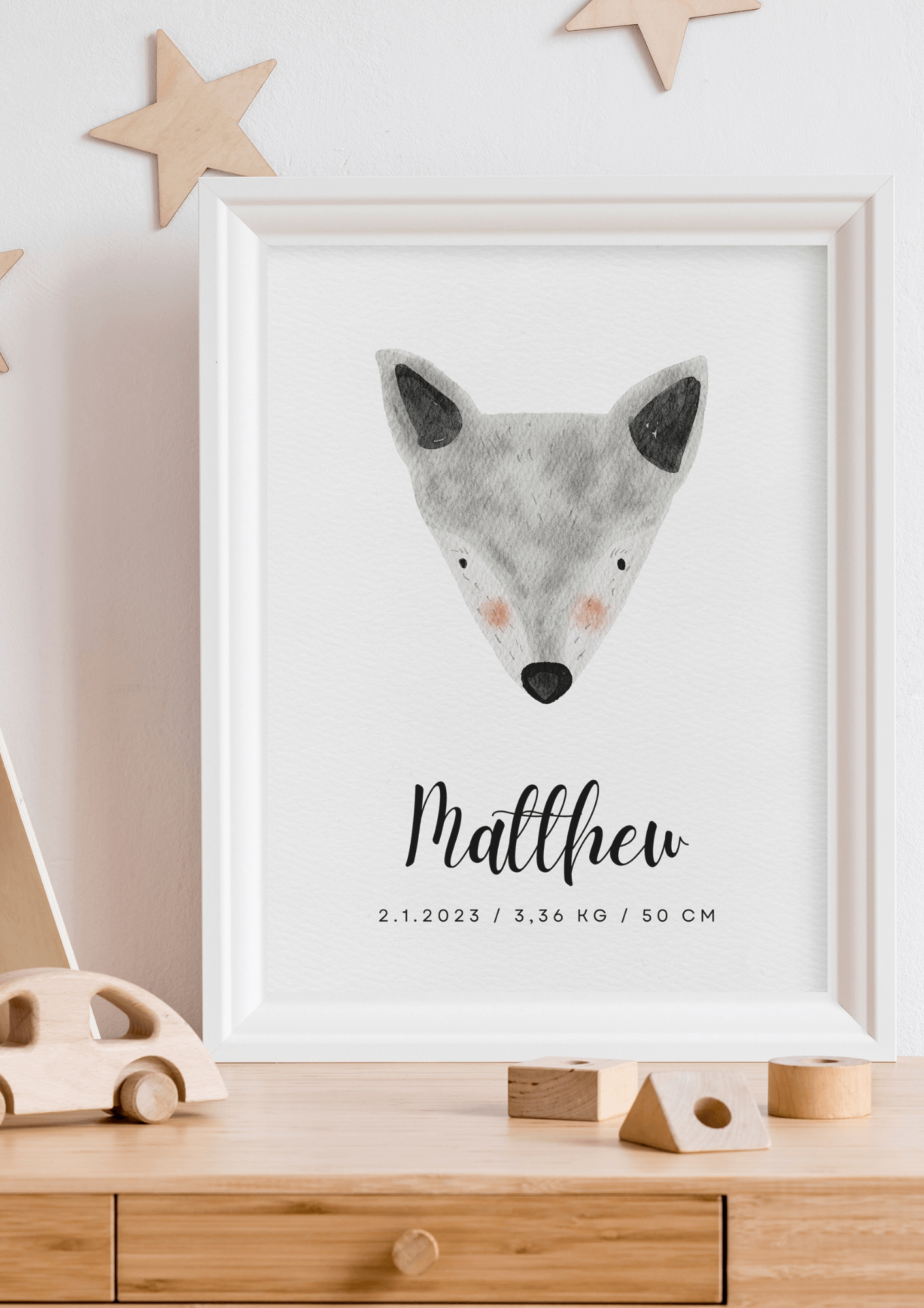 Wolf Personalised Name - The Ditzy Dodo