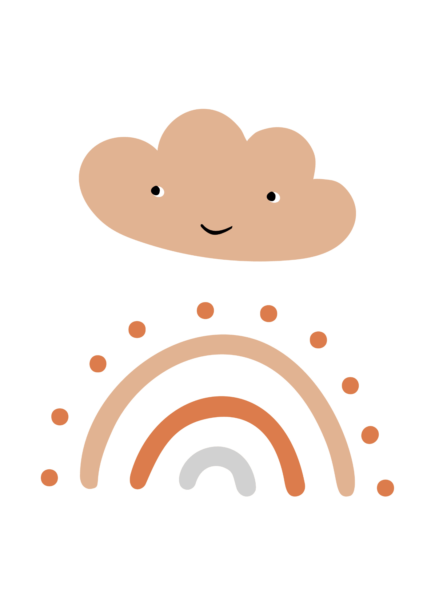 Smiley Orange cloud - The Ditzy Dodo