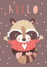 Hello Raccoon - The Ditzy Dodo