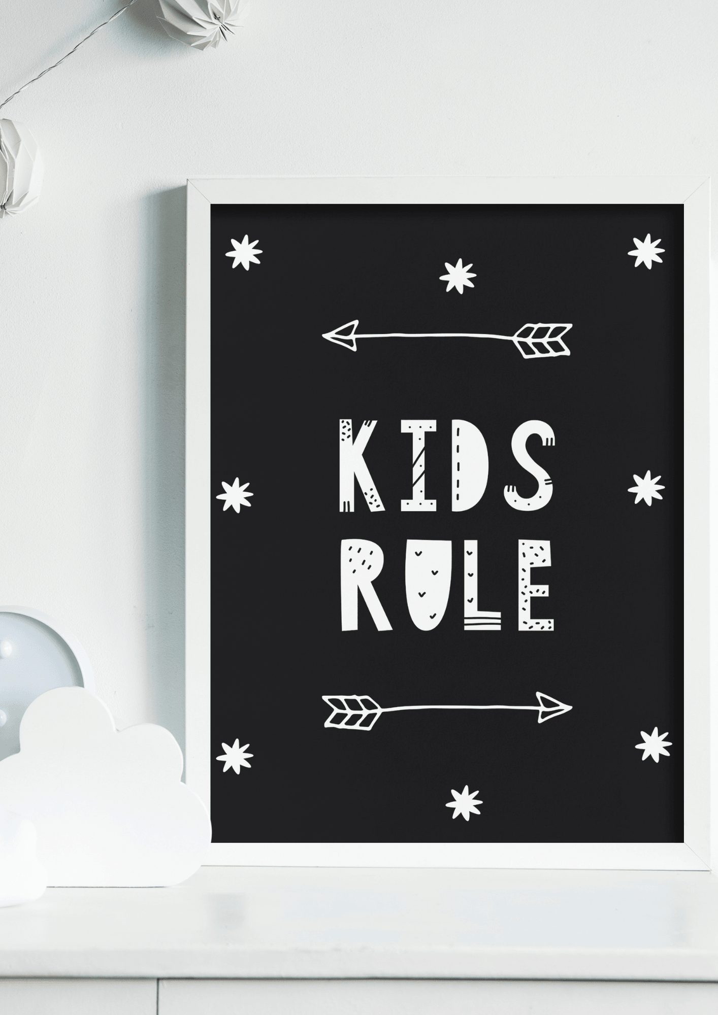 Kids Rule B&W - The Ditzy Dodo