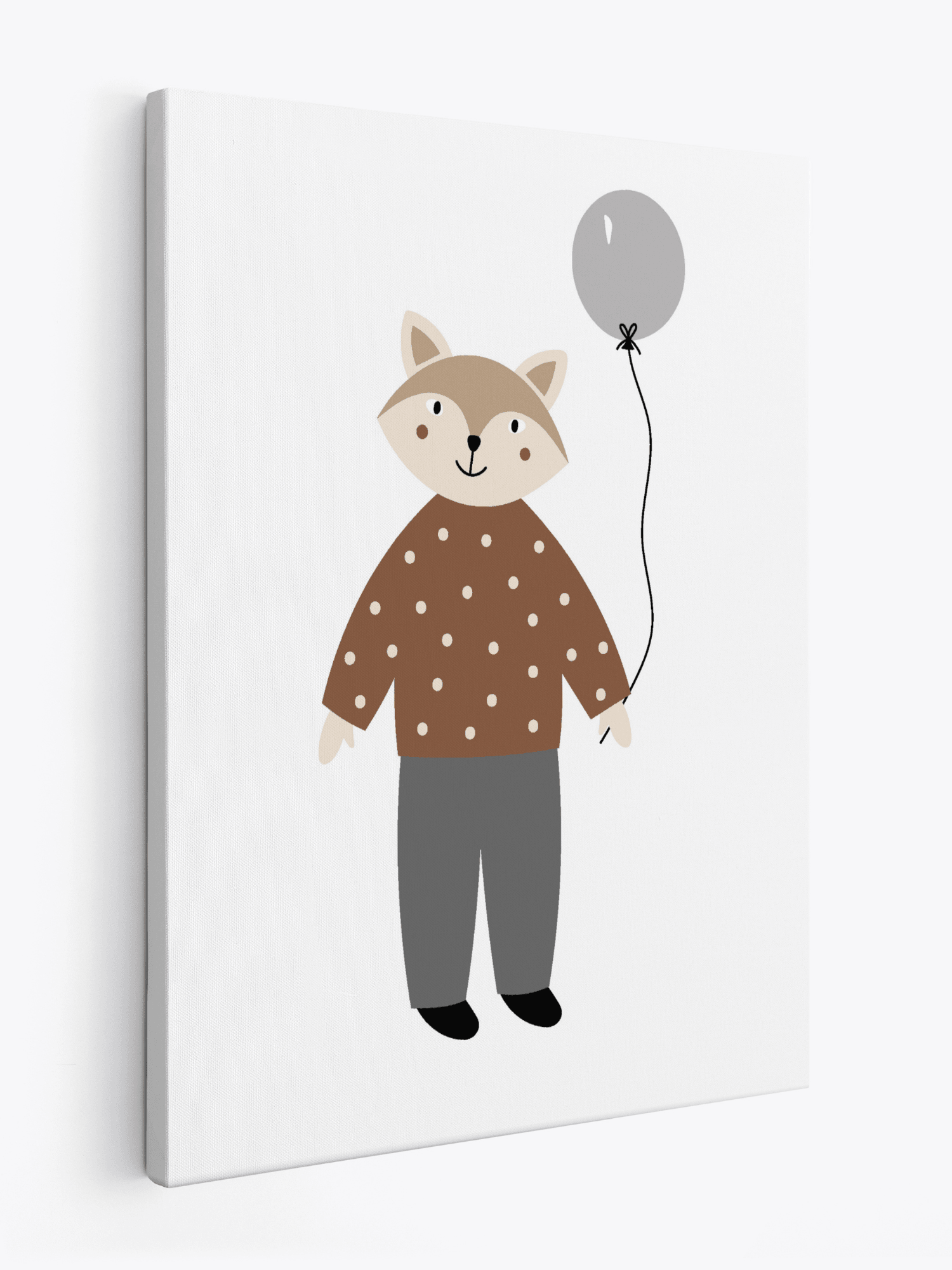 Animal With Balloon Canvas - The Ditzy Dodo