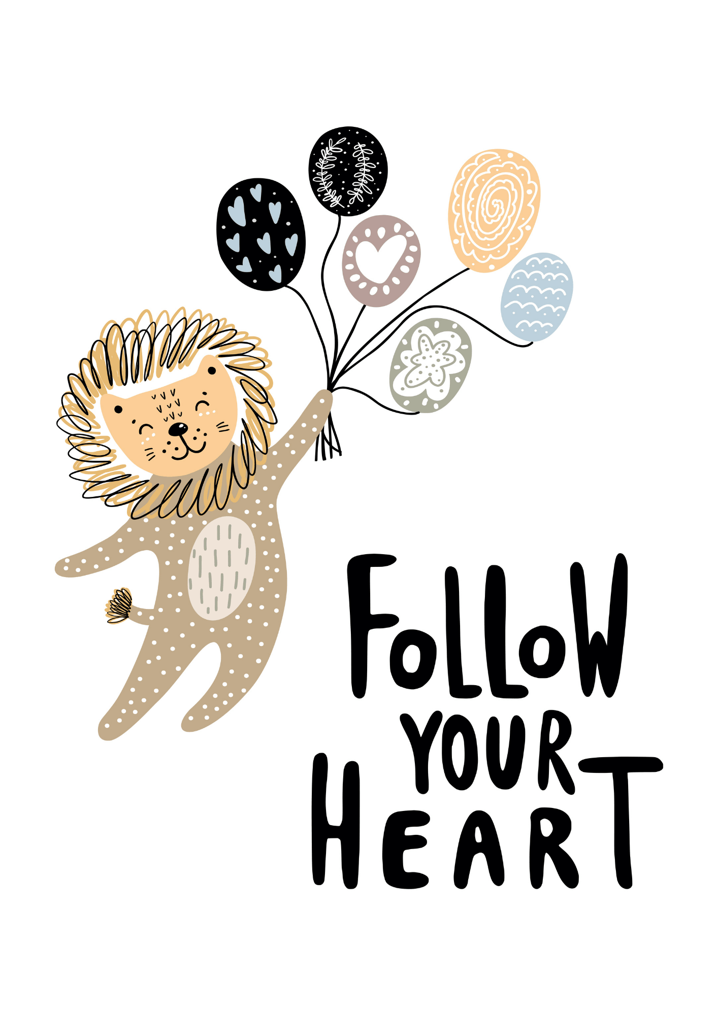 Follow Your Heart Lion - The Ditzy Dodo