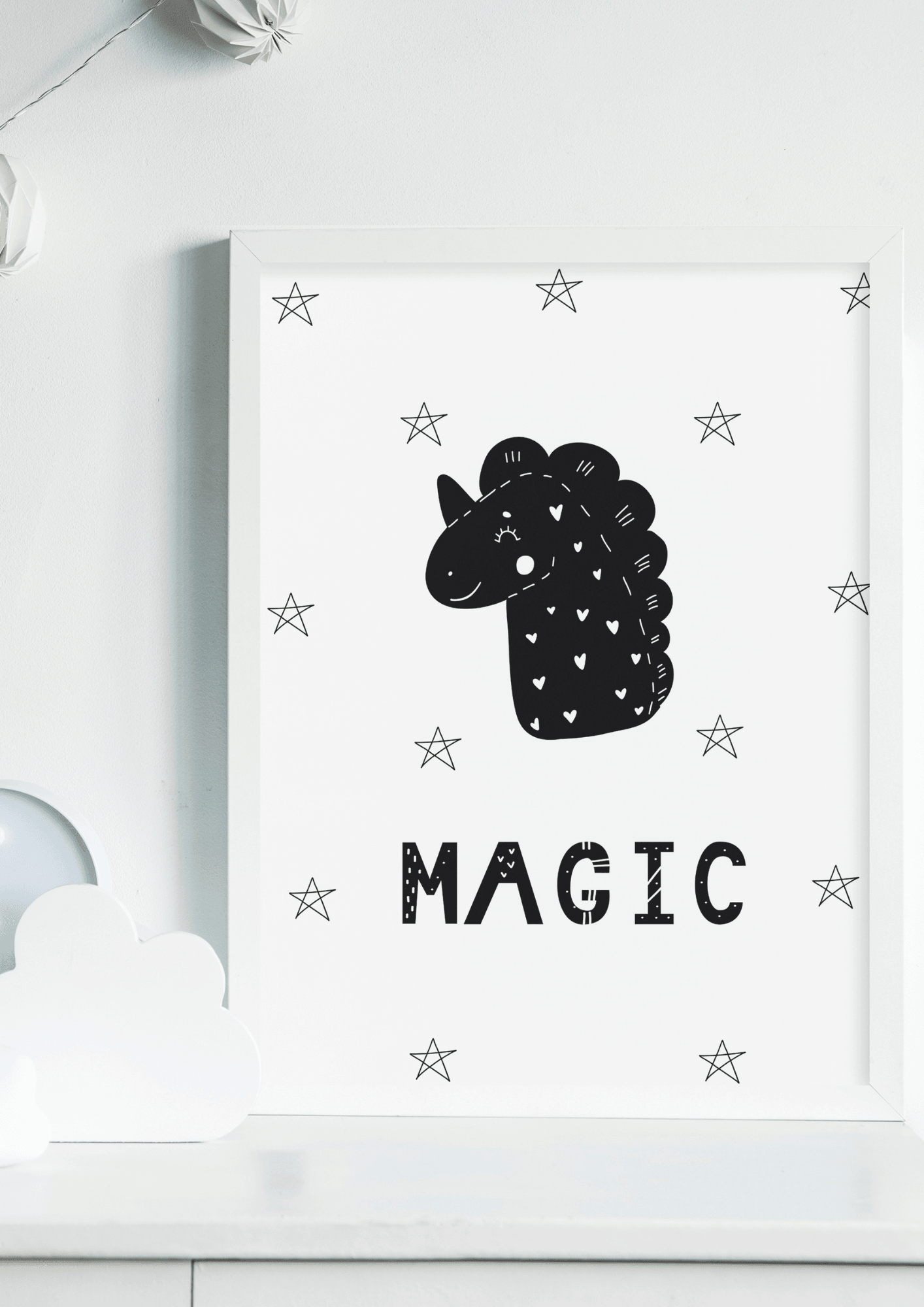 Magic Unicorn B&W - The Ditzy Dodo