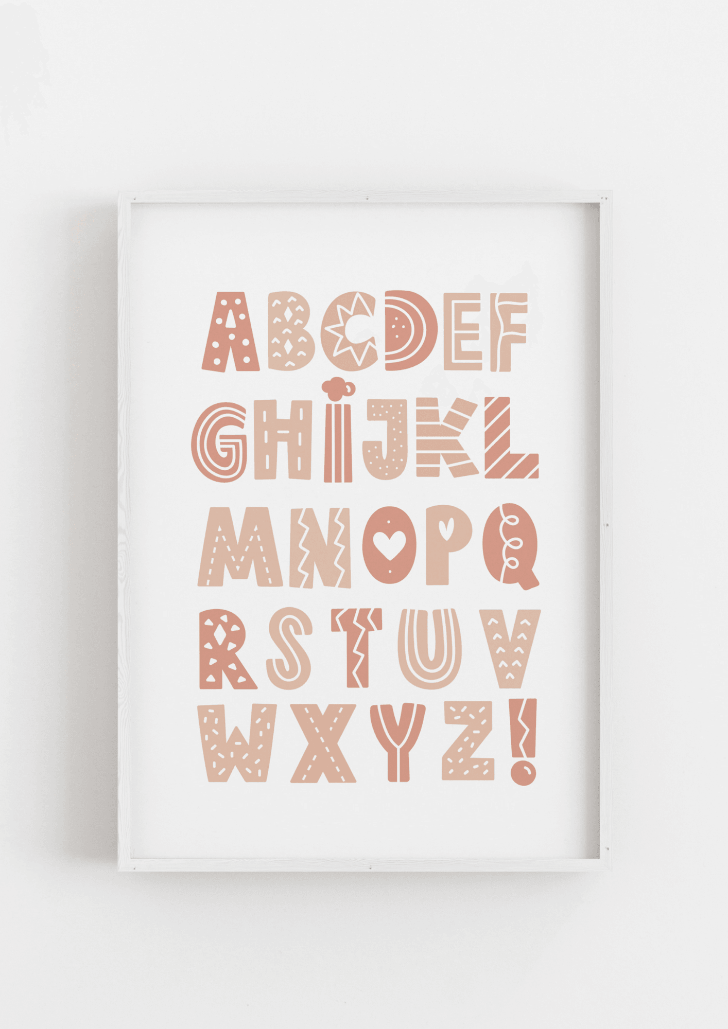 Pink Alphabet - The Ditzy Dodo