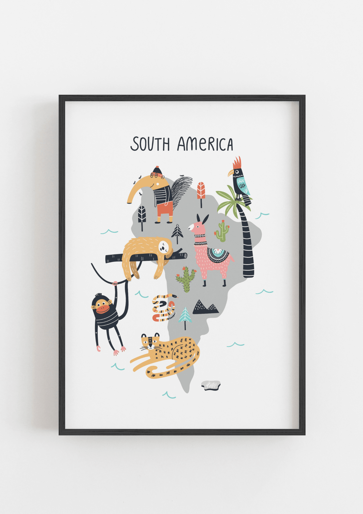 South America Map - The Ditzy Dodo