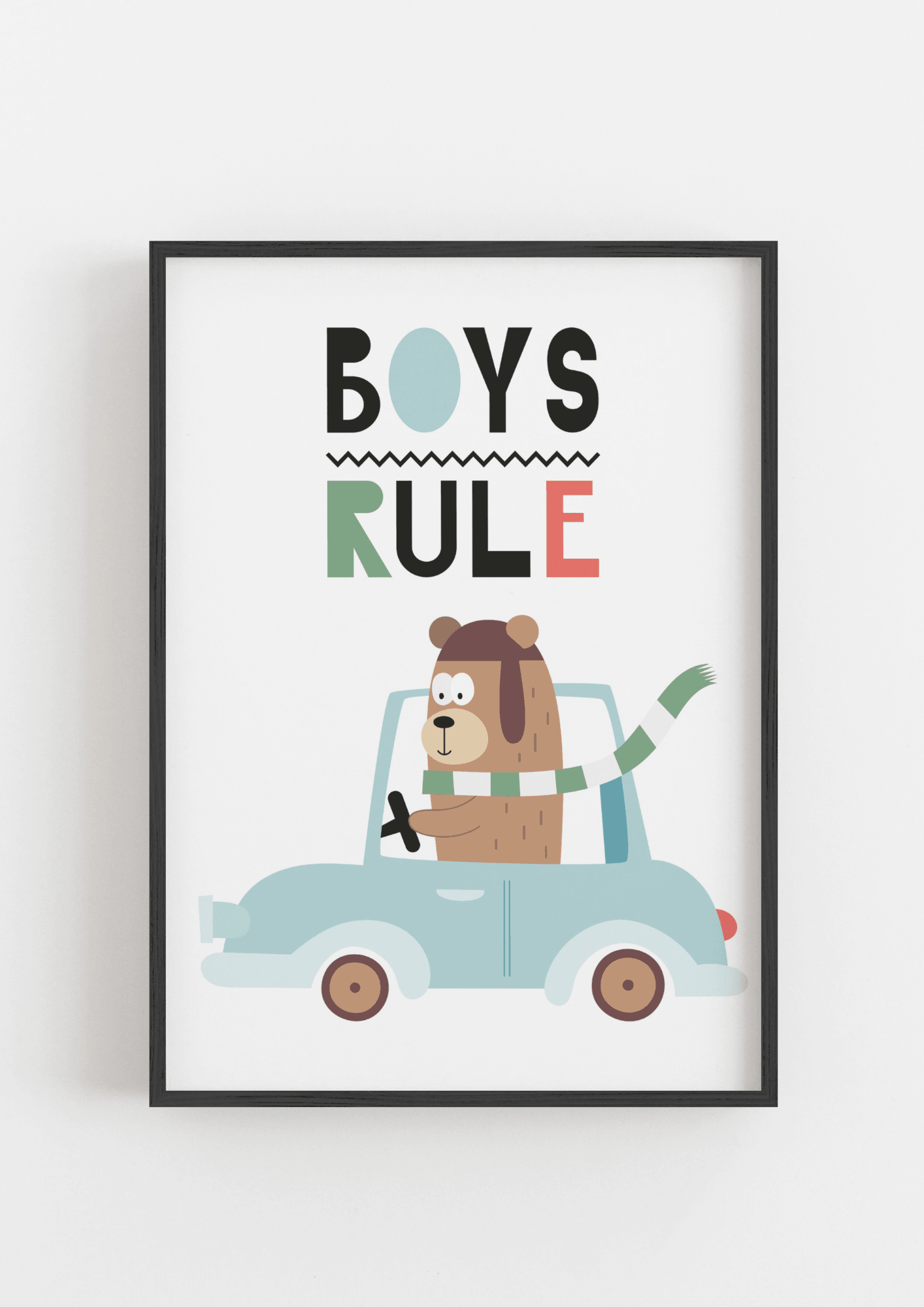 Boys Rule Car - The Ditzy Dodo