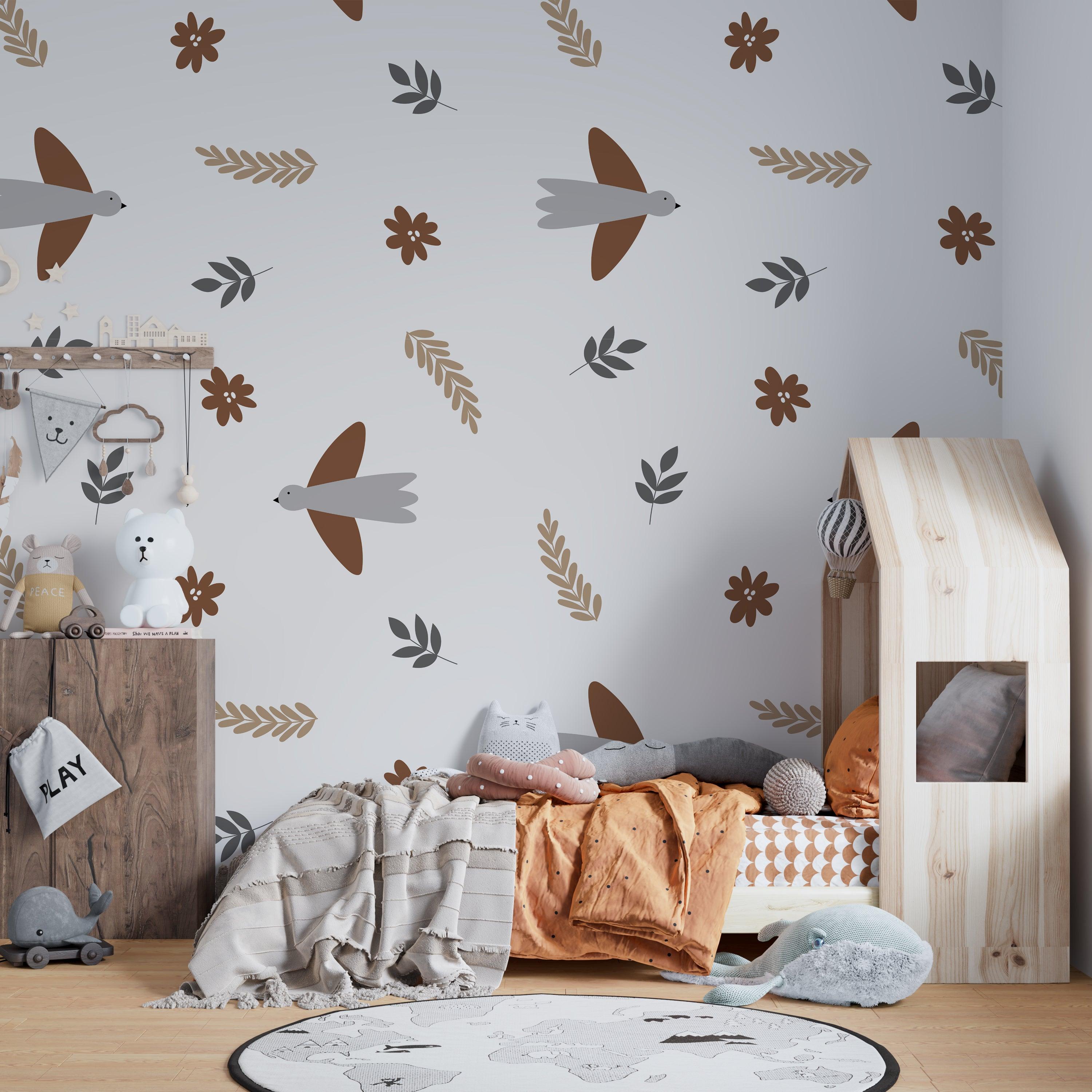 Boho Birds Wallpaper - The Ditzy Dodo