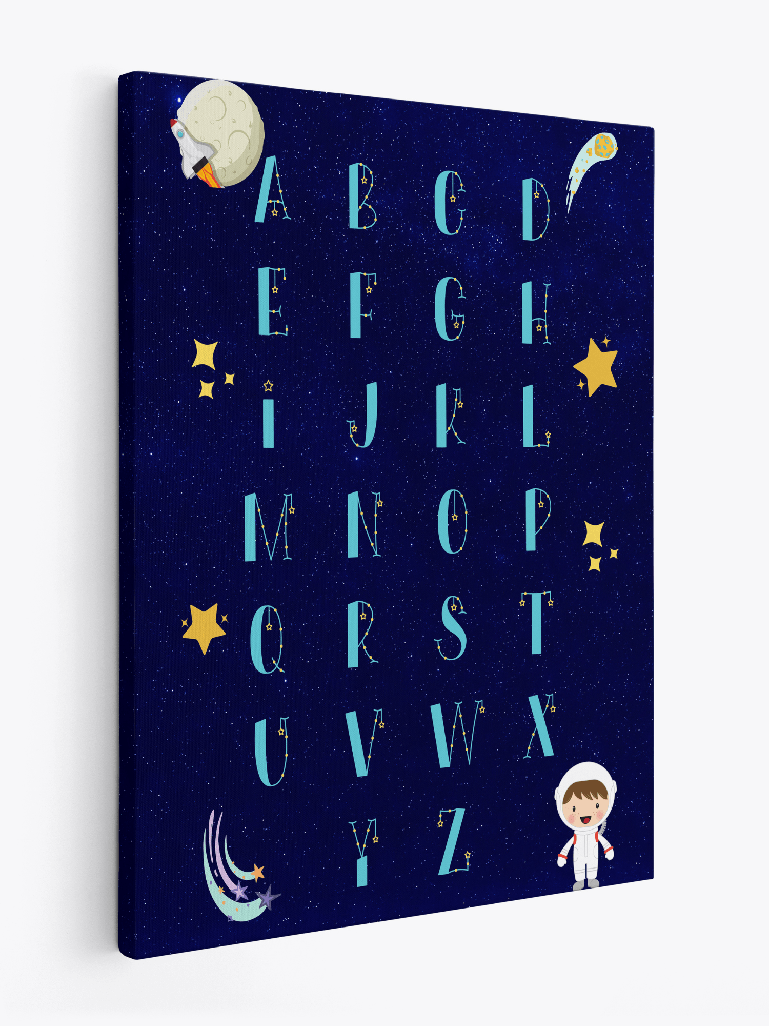 Space ABC Canvas - The Ditzy Dodo