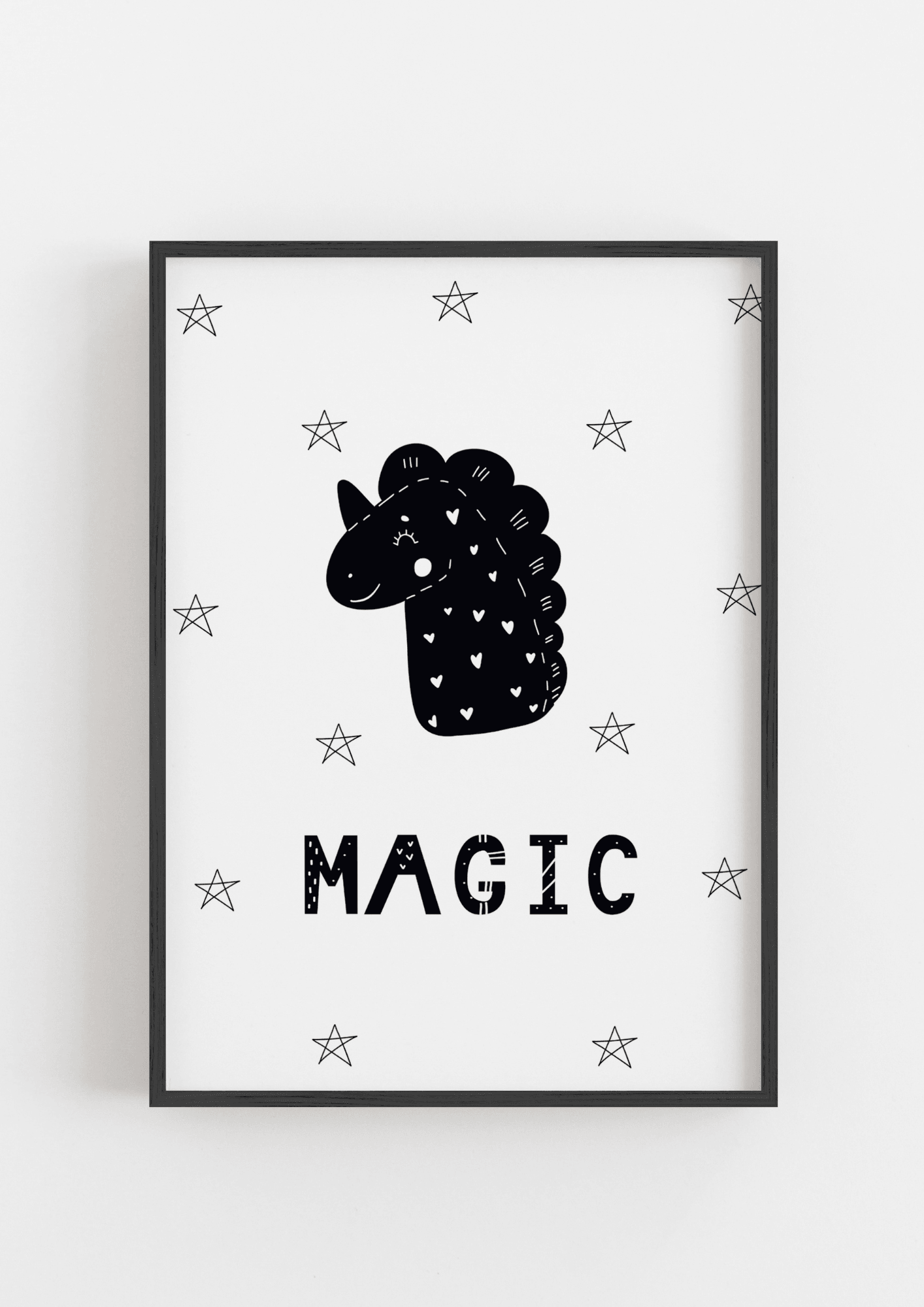 Magic Unicorn B&W - The Ditzy Dodo